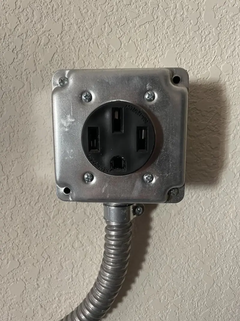 NEMA 14-50 outlet installed for Smart Home Electrical in Arcade
