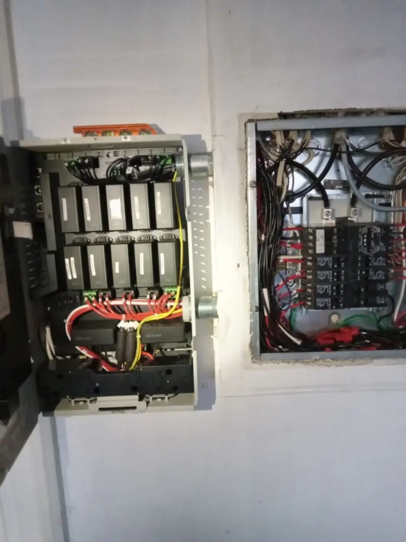 Electrical panel upgrade completed for Security Camera Wiring in Arcade